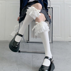 Ruffled Knee Socks