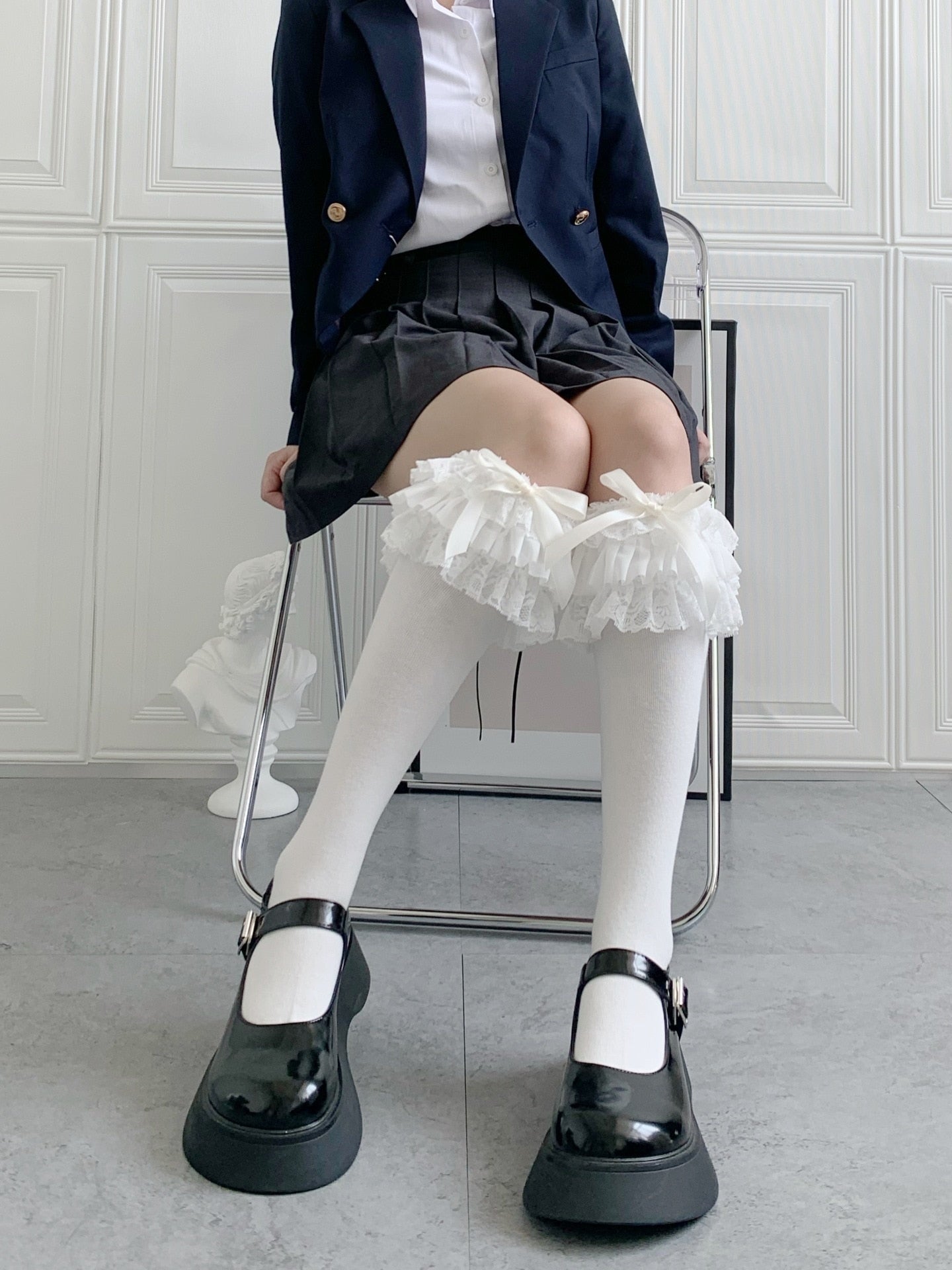 Ruffled Knee Socks