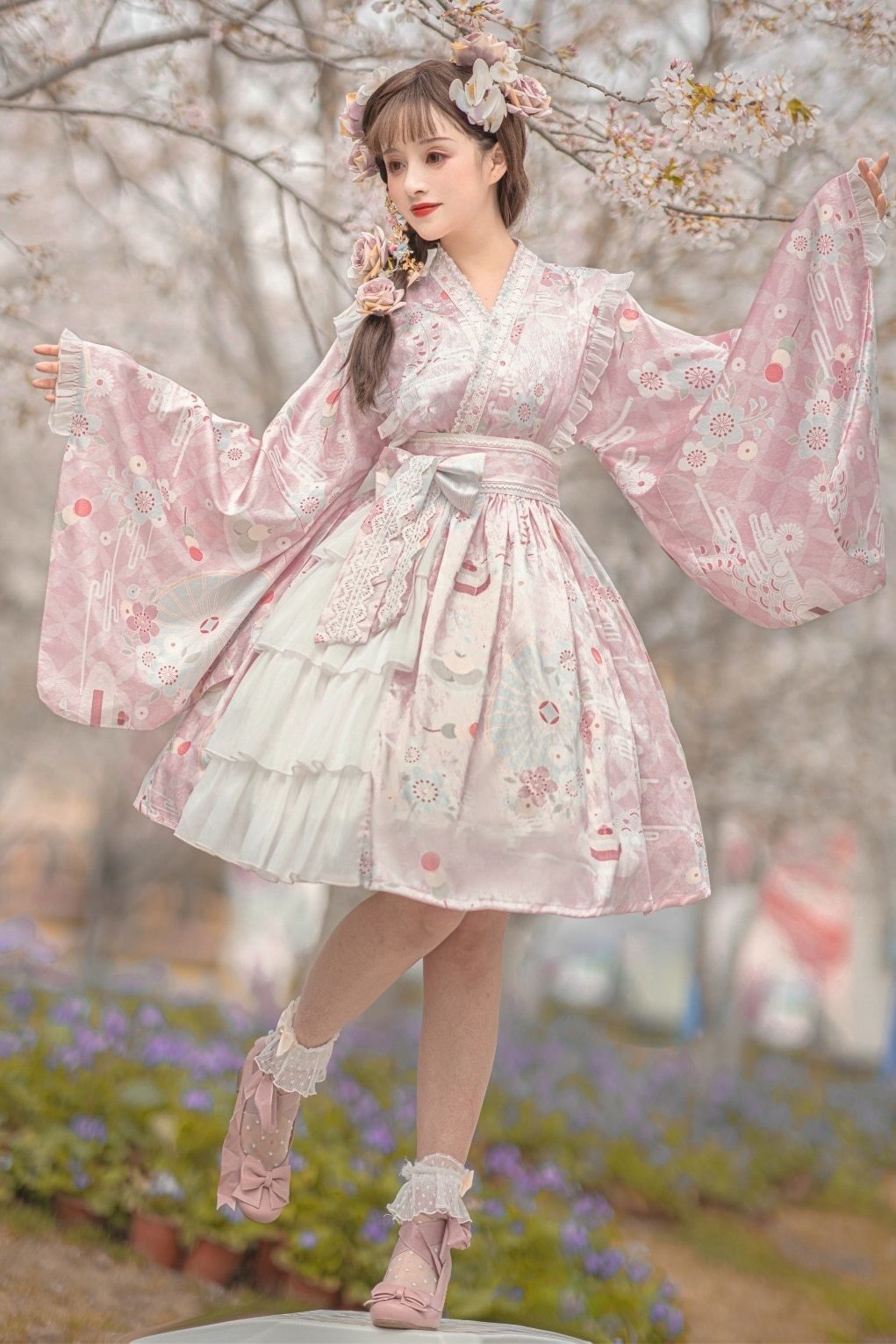 Sakura Kimono Dress