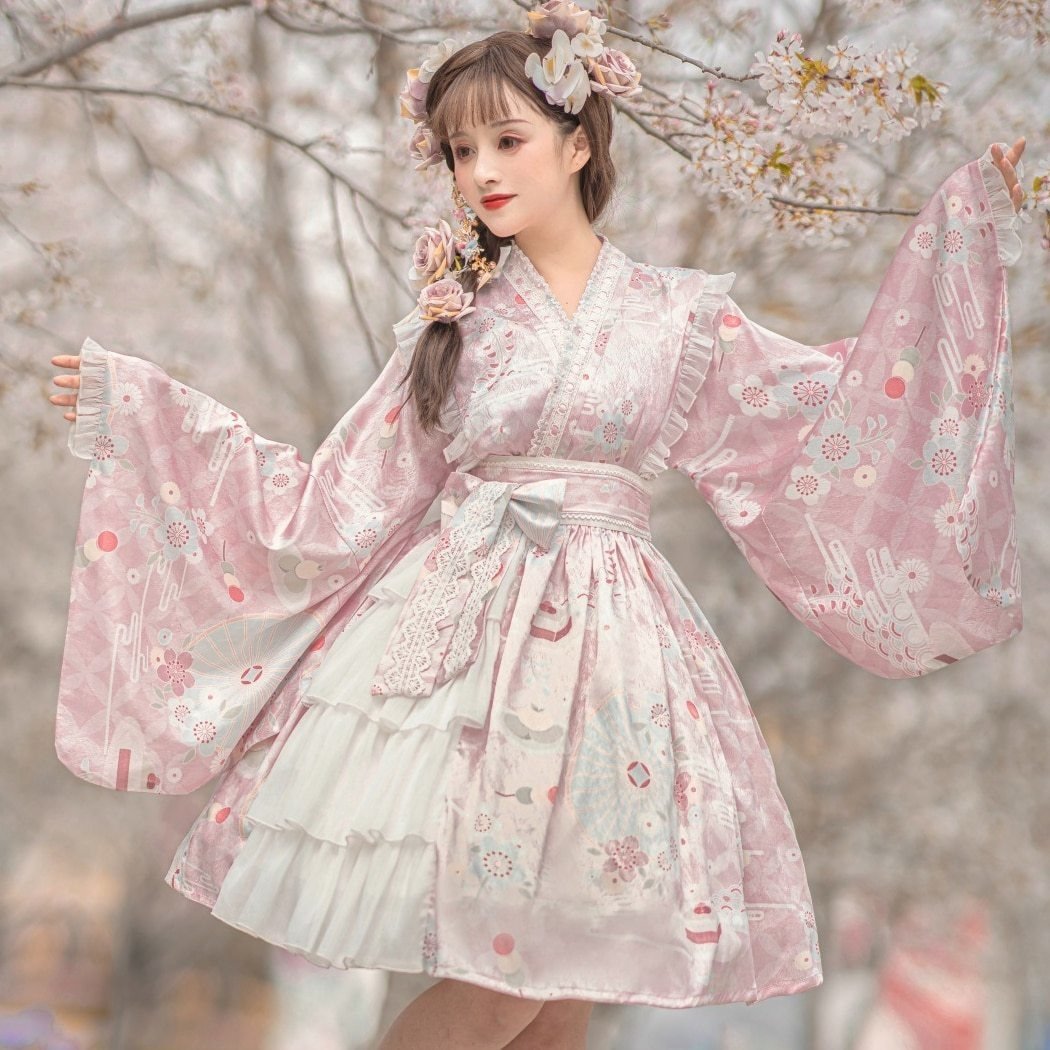 Sakura Kimono Dress