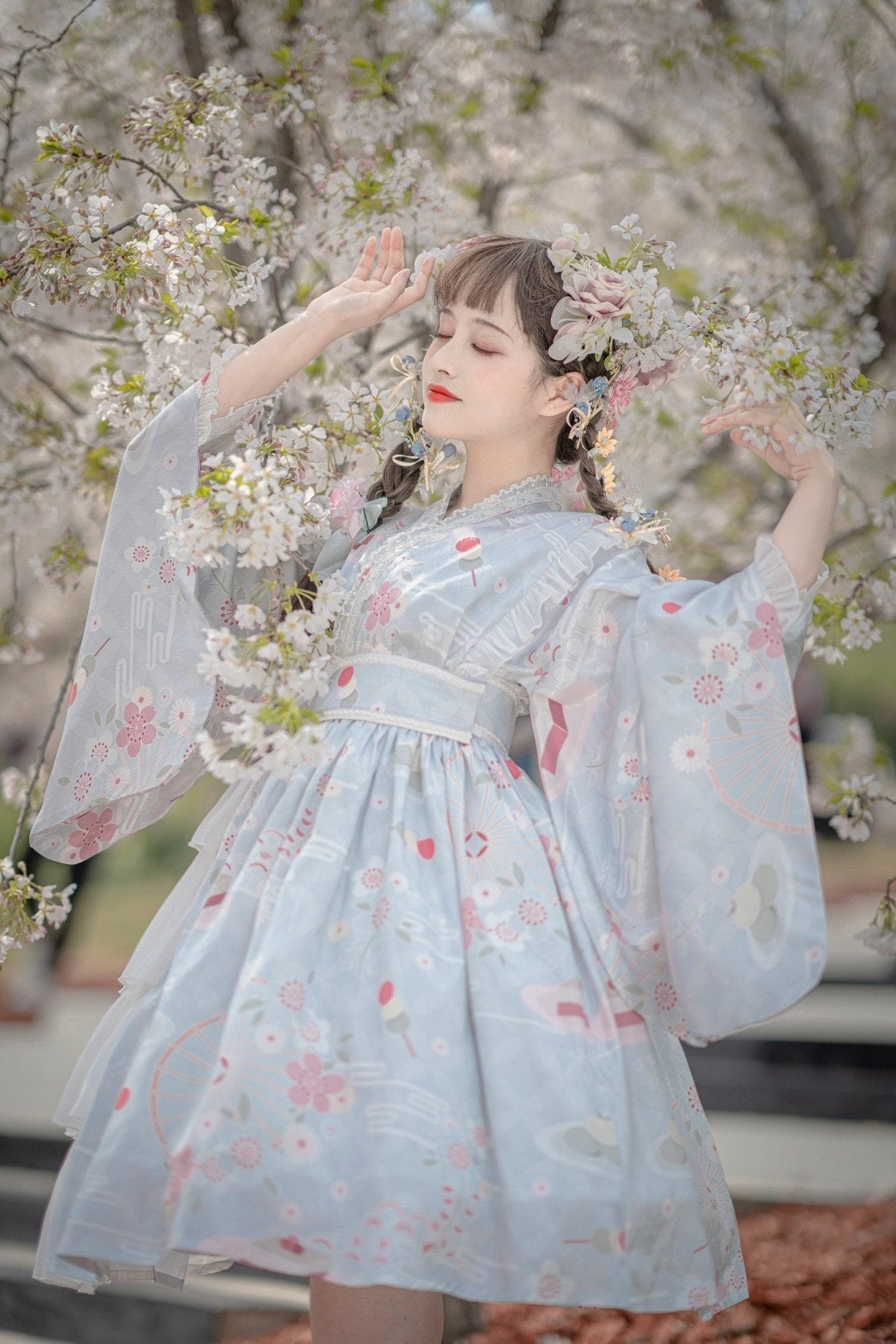 Sakura Kimono Dress