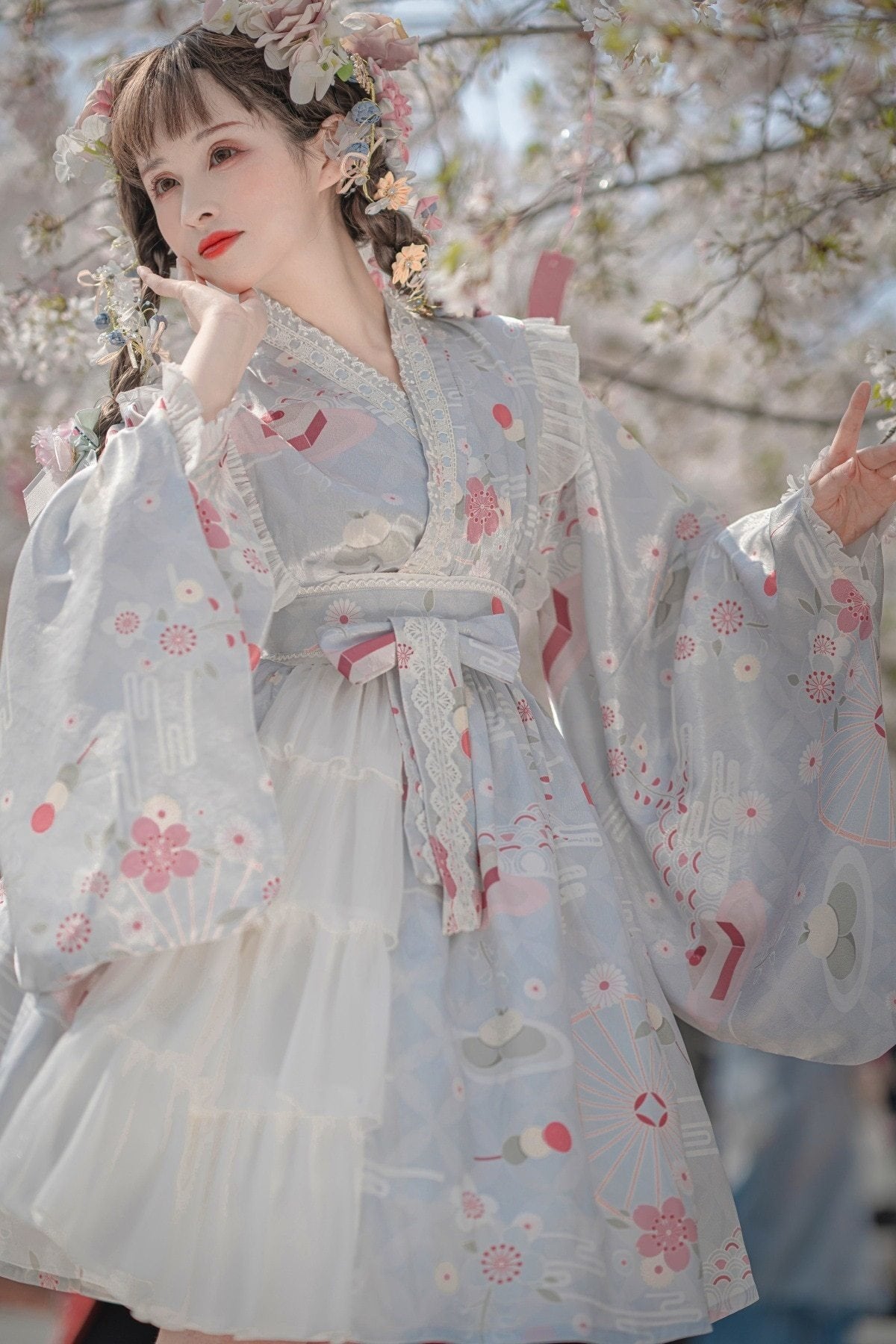 Sakura Kimono Dress