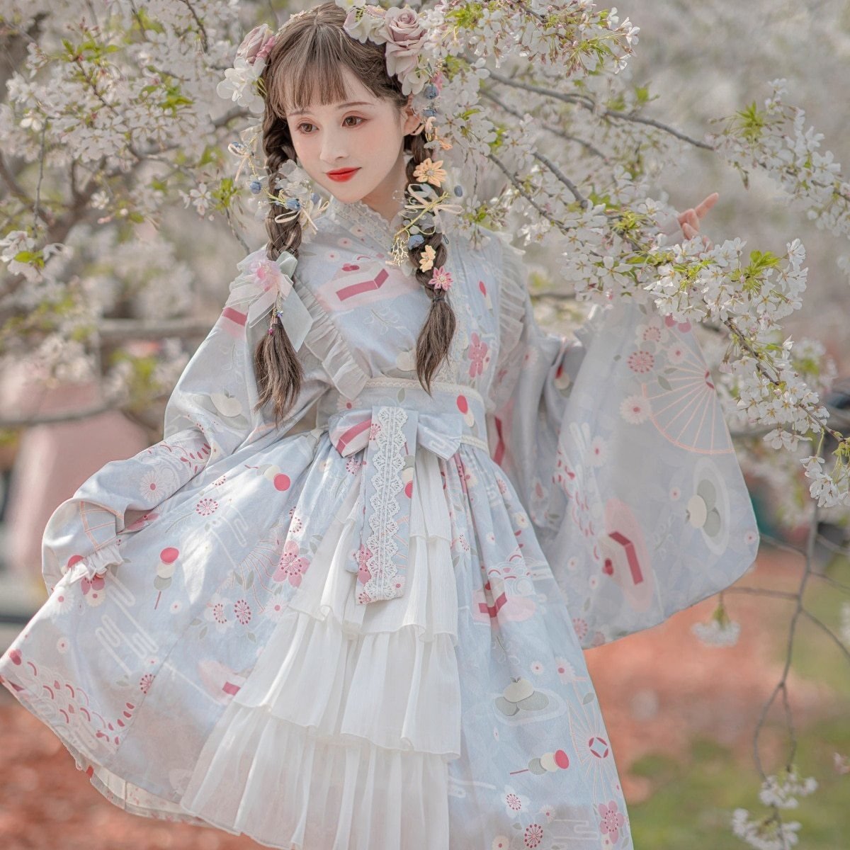 Sakura Kimono Dress