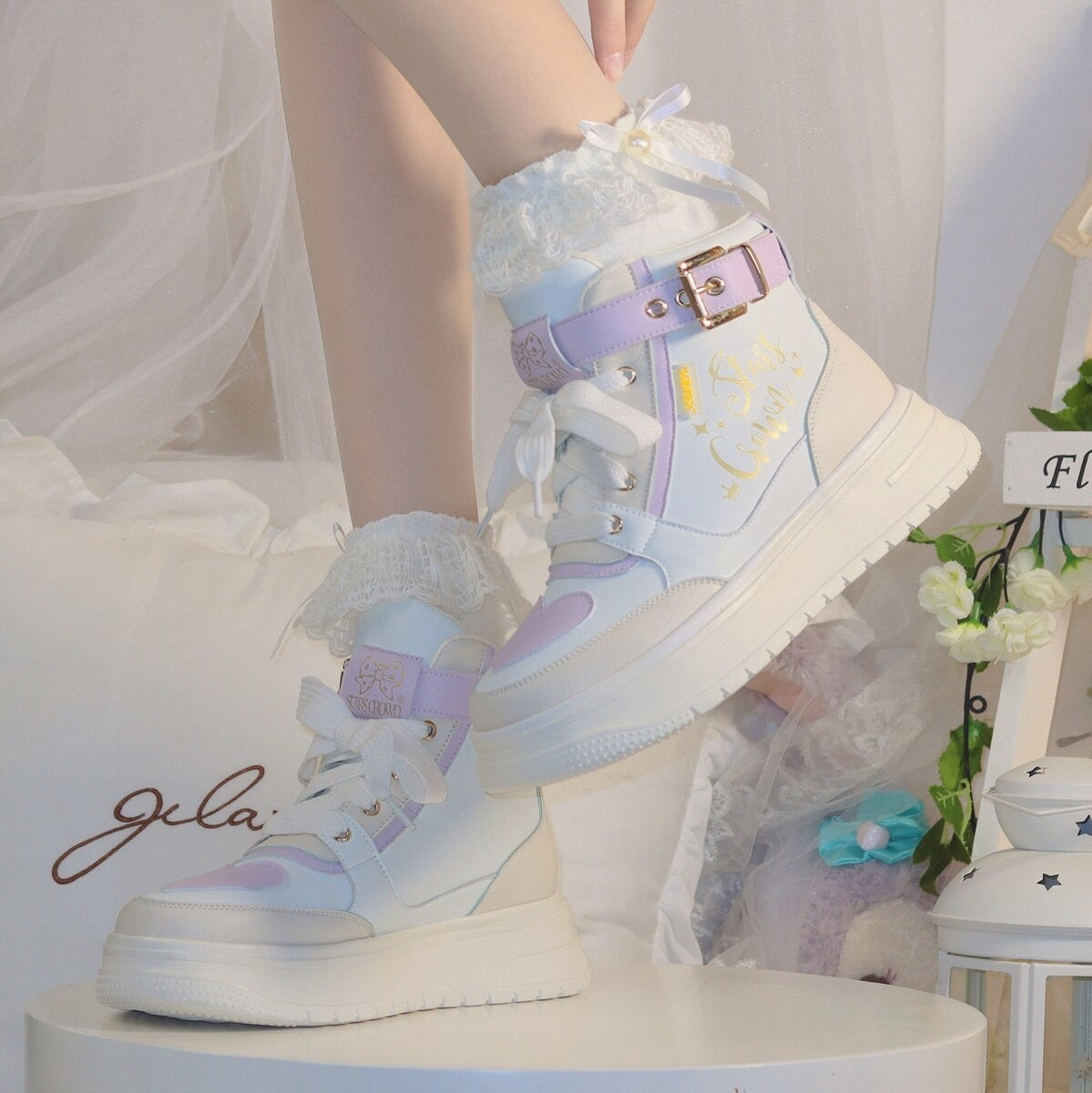 Star Crown Pastel Hi-Tops