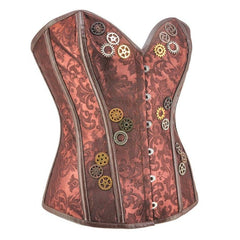 Steampunk corset with gears decor