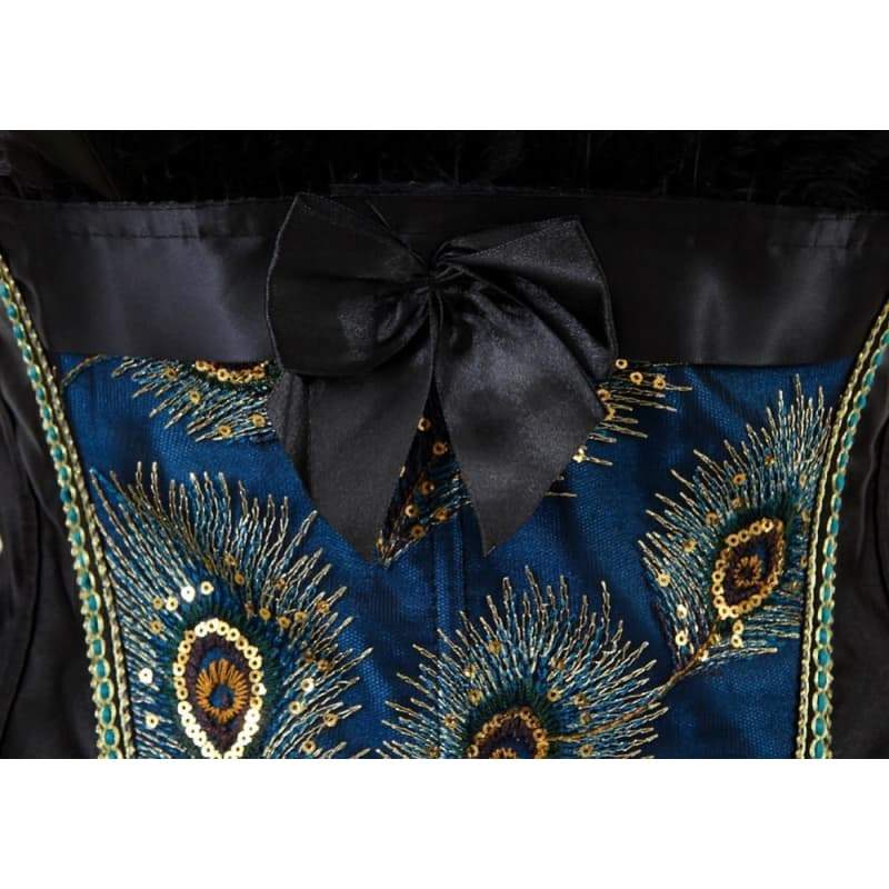 Royal Blue Steampunk corset