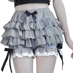 Striped Ruffled Bloomer Shorts