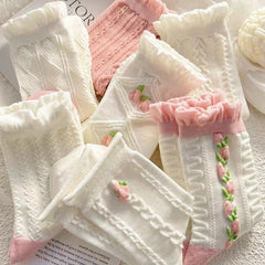 Textured Angelic Socks