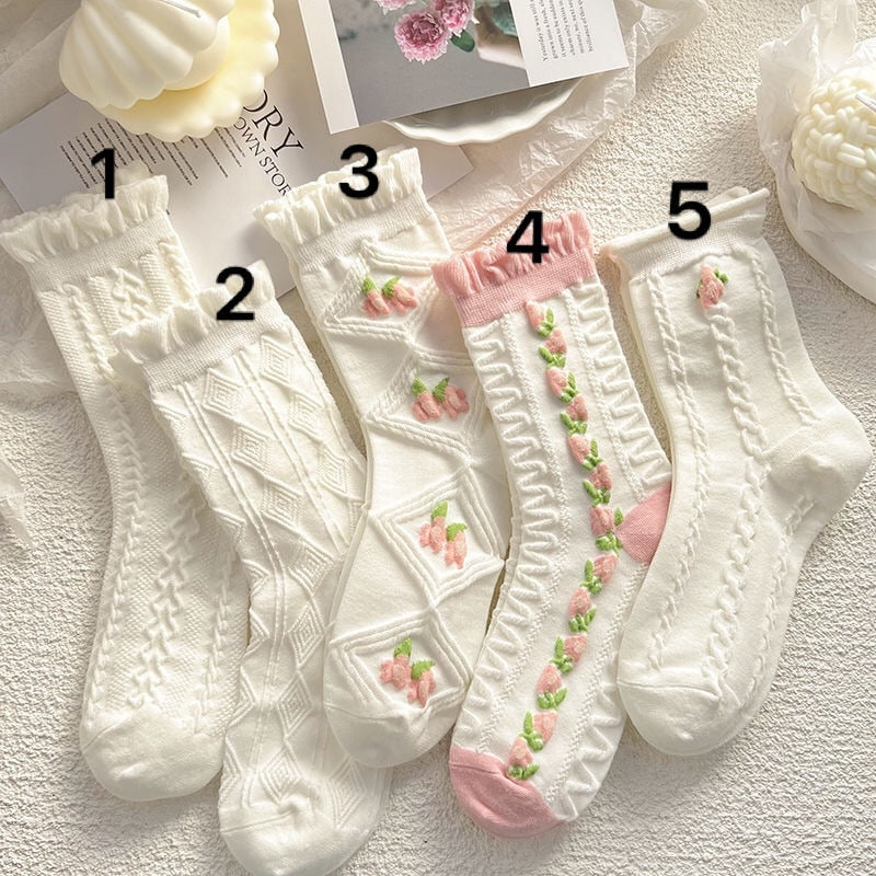 Textured Angelic Socks