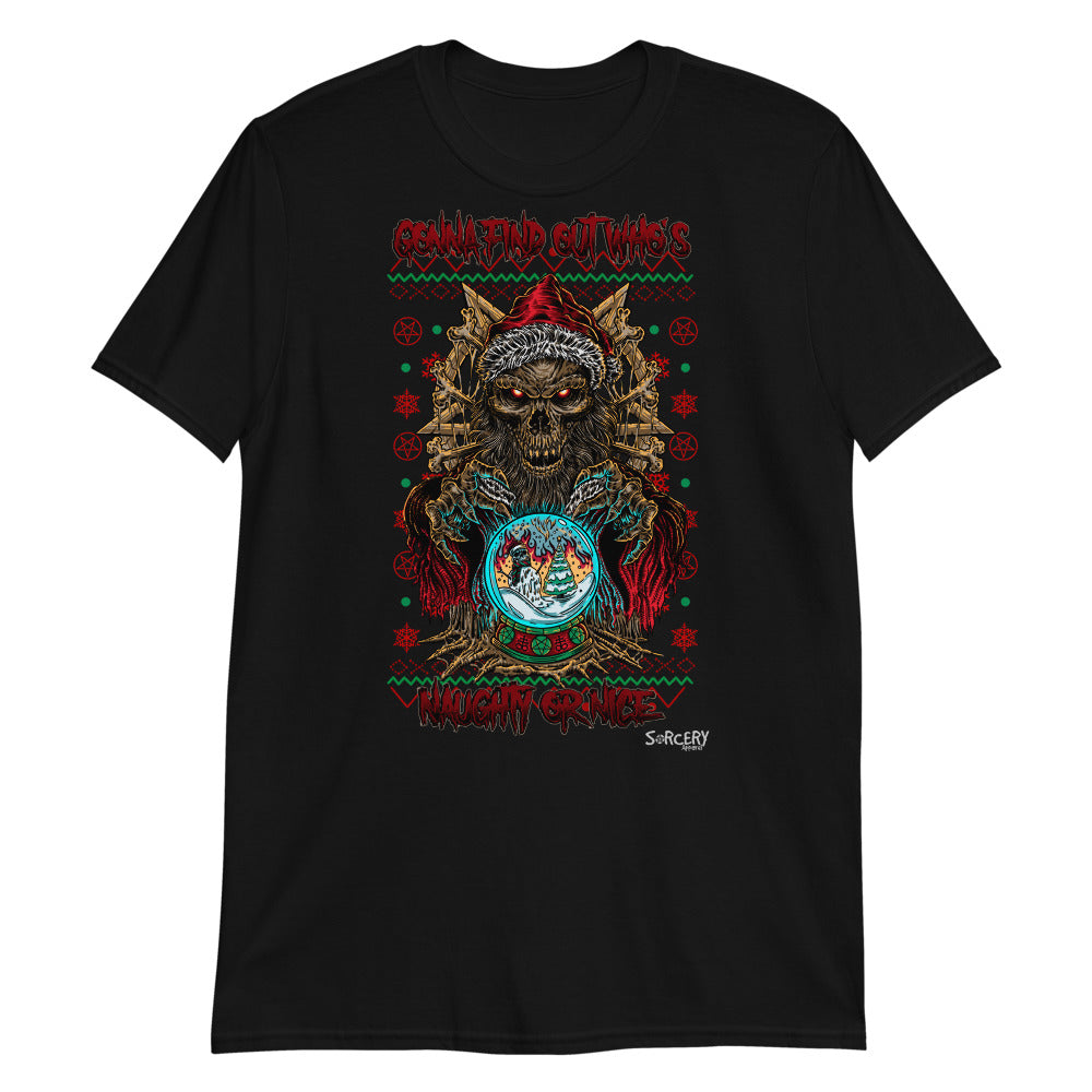 'Naughty or Nice' Short-Sleeve Unisex T-Shirt