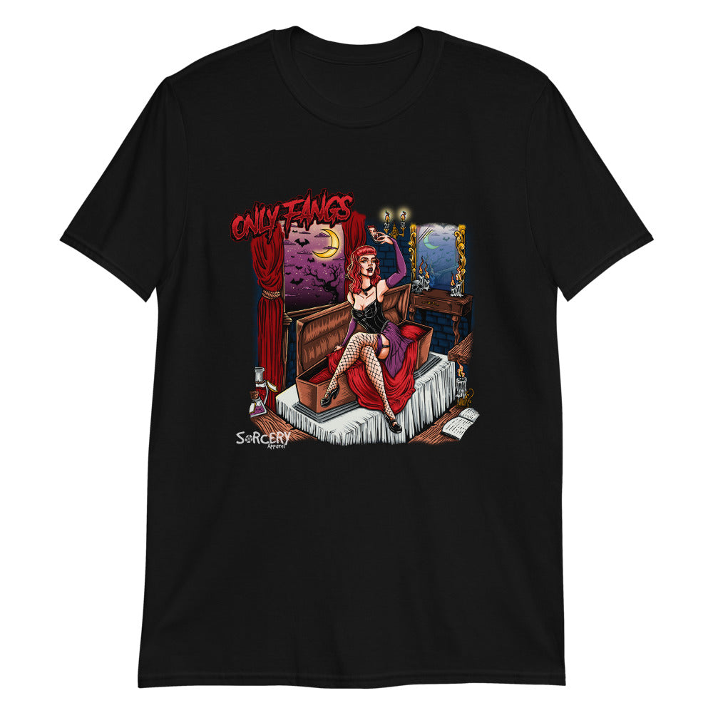 'Only Fangs' Short-Sleeve Unisex T-Shirt