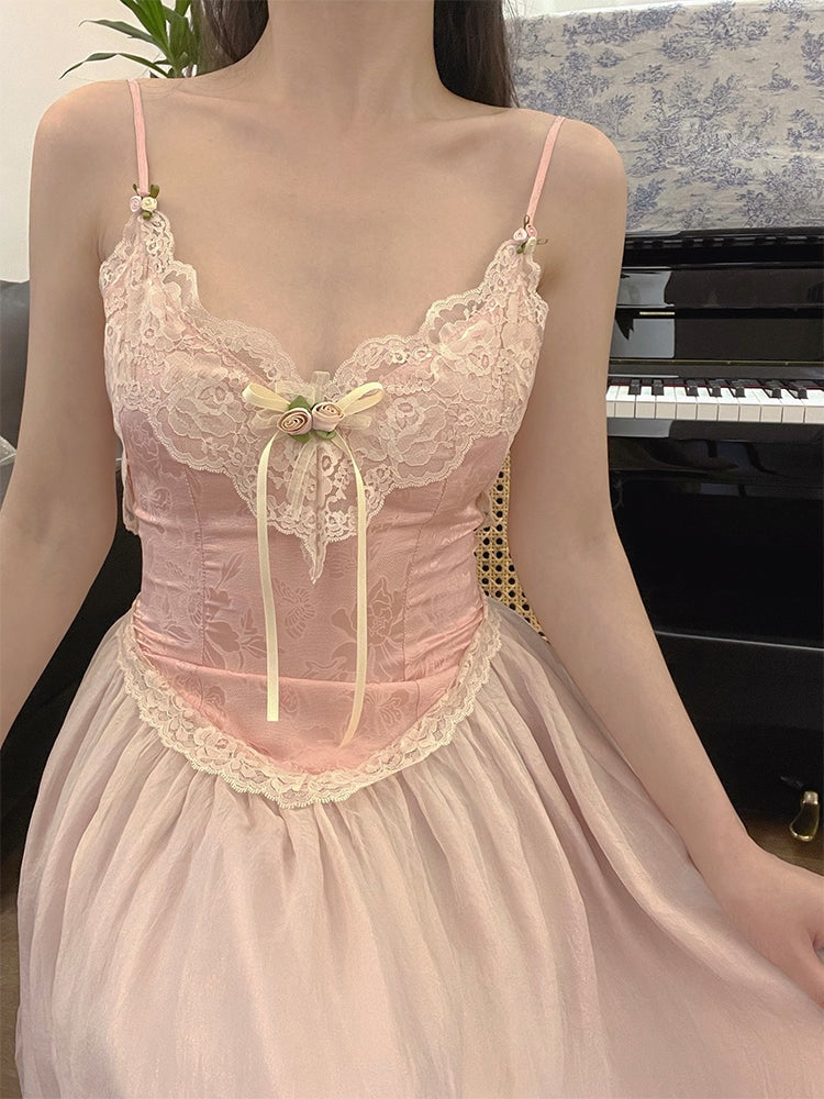 Velvet Fairycore Maxi Dress