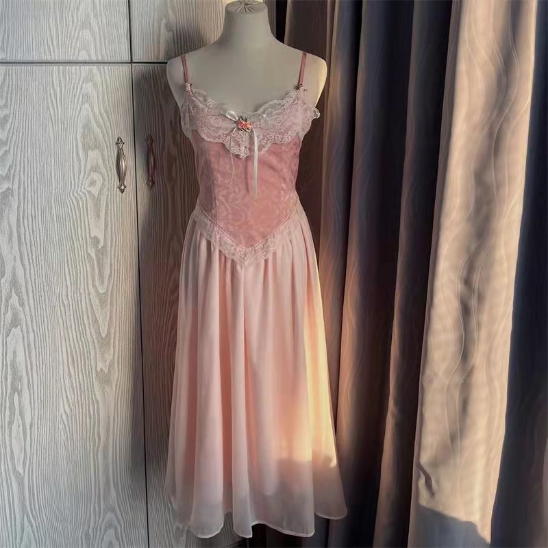 Velvet Fairycore Maxi Dress