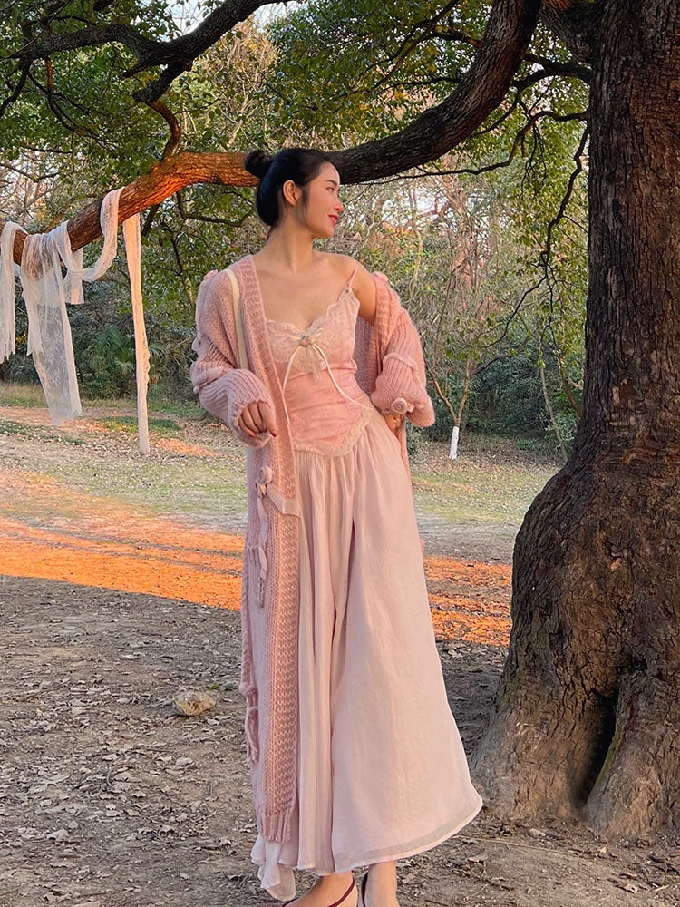 Velvet Fairycore Maxi Dress