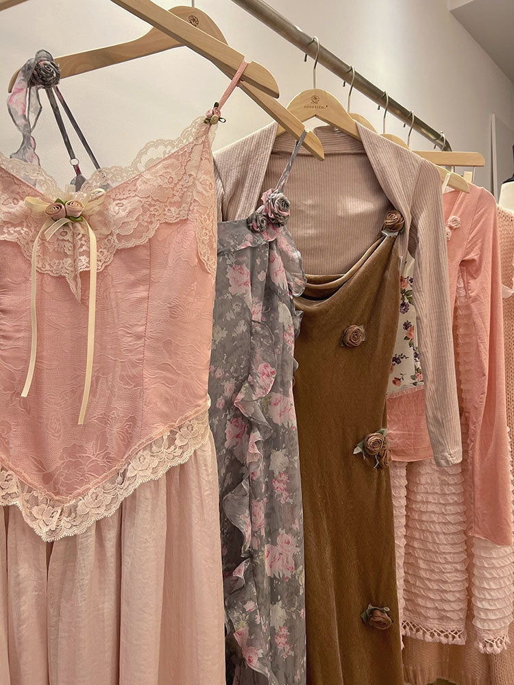 Velvet Fairycore Maxi Dress