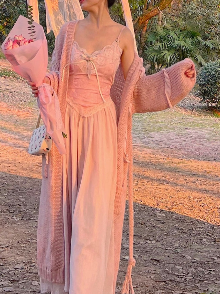 Velvet Fairycore Maxi Dress