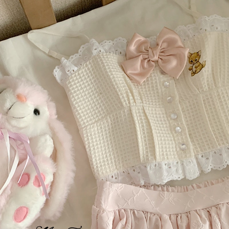 Vintage Kitten Plaid Cami