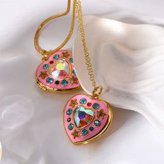 Y2K Charm Locket Necklace